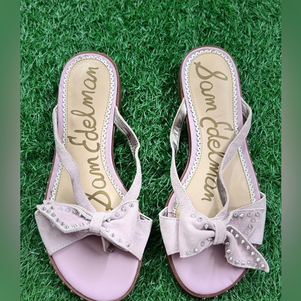 Sam Edelman‎ Pink Bow Sandals Size 6.5
